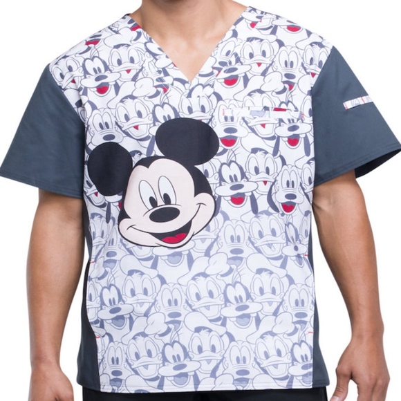 Tooniforms Other - Cherokee Tooniforms Mickey And Friends Scrub Top XL & XXL